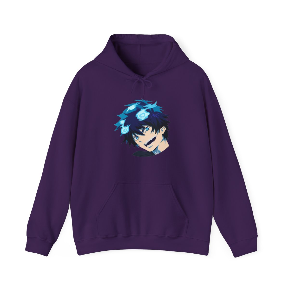 Rin Okumura - Blue Exorcist Vector Art Blue Exorcist Pullover Hoodie by CaelynGreaves
