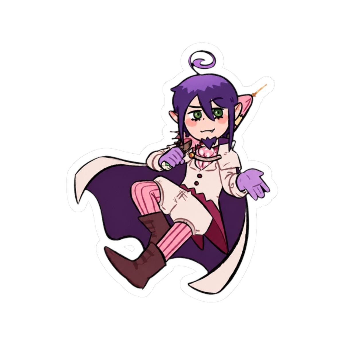 Sticker Collage Vinyl Sticker | Cute Decal for Laptop and Bottles | Blue Exorcist - alternate angle 3, merchandise