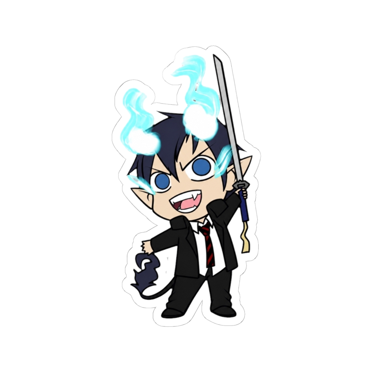 Rin Okumura Anime Sticker | Bold Vinyl Decal for Fans | Blue Exorcist